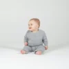 Larkwood Unisex Crew Neck Sweatshirt With Shoulder Poppers