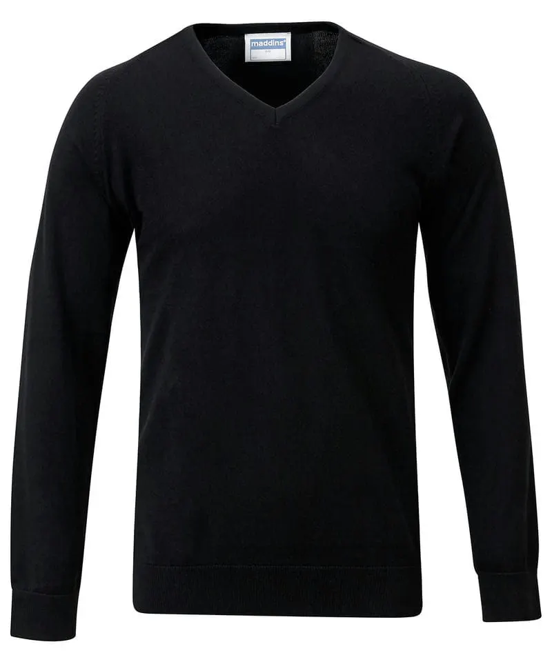 Maddins V Neck Fully Fashioned Jumper