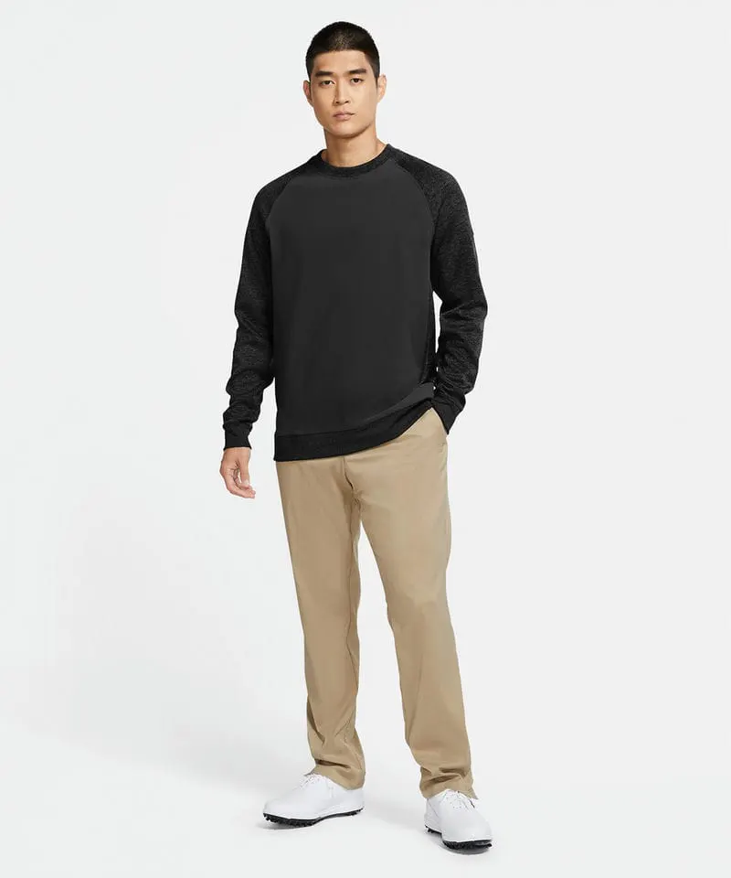 Nike Mens Dri Fit Player Long Sleeve Golf Crew