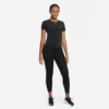 Nike Womens One Luxe Dri Fit Short Sleeve Standard Fit Top