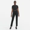 Nike Womens One Luxe Dri Fit Short Sleeve Standard Twist Top