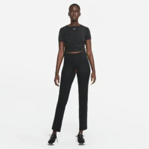 Nike Womens One Luxe Dri Fit Short Sleeve Standard Twist Top