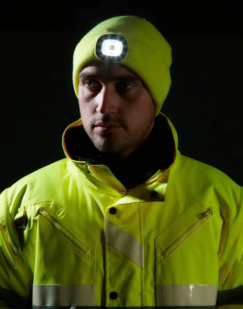 Portwest Beanie Led Headlight Usb Rechargeable B029