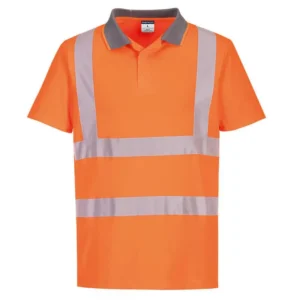 Portwest Mens Eco Hi Vis Short Sleeve Polo Ec10