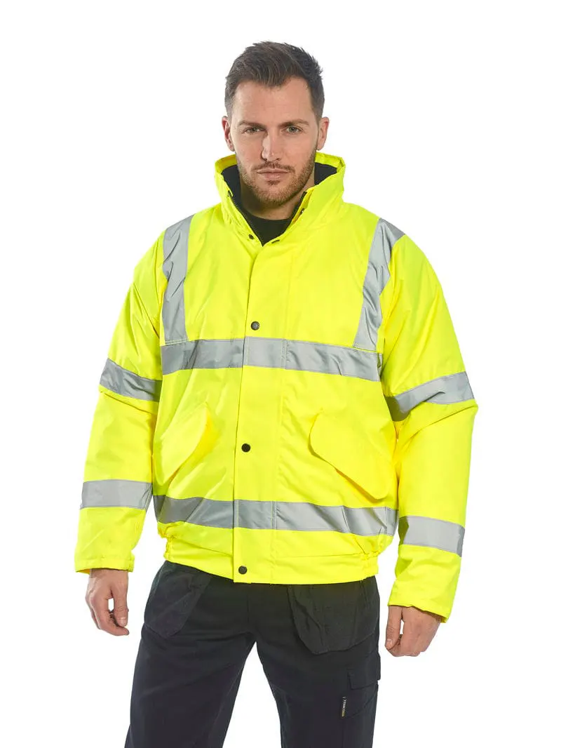 Portwest Mens Hi Vis Bomber Jacket S463 And S226