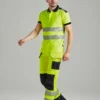 Portwest Mens Pw3 Hi Vis Holster Work Trousers T501 Regular Fit