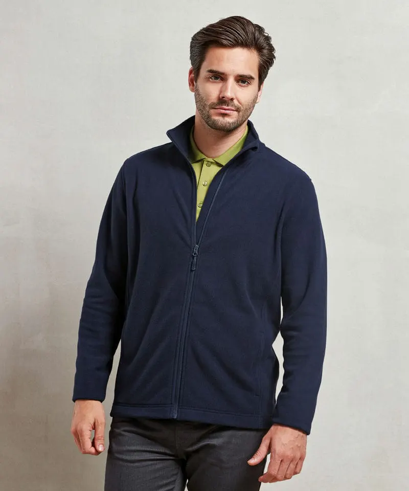 Premier Mens ‘Recyclight’ Full Zip Microfleece