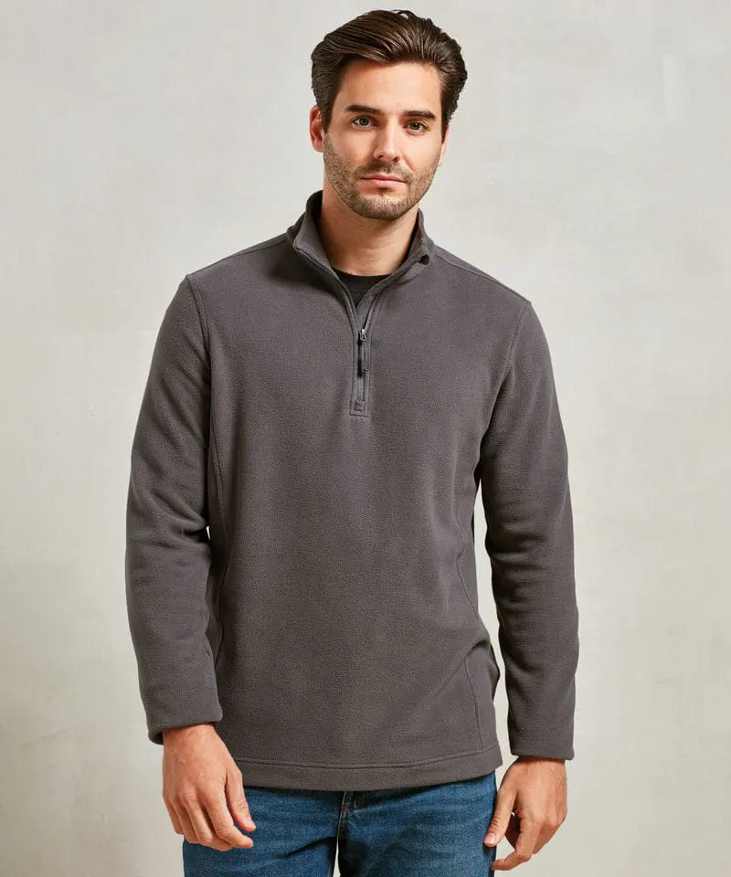 Premier Mens Unisex ‘Recyclight’ 1 And 4 Zip Microfleece