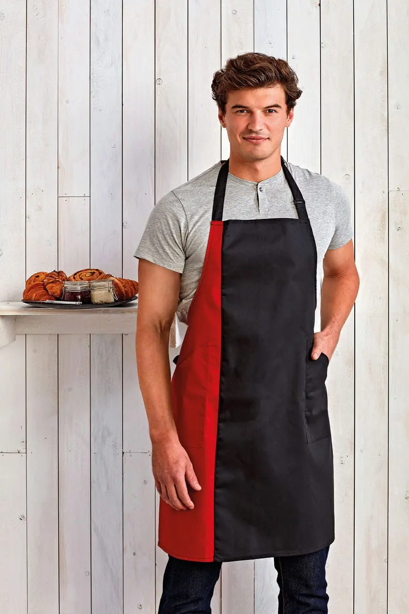Premier Contrast Bib Apron