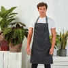 Premier District Waxed Look Denim Bib Apron