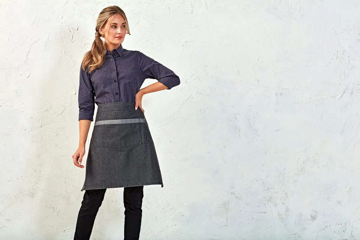 Premier Domain Contrast Denim Waist Apron