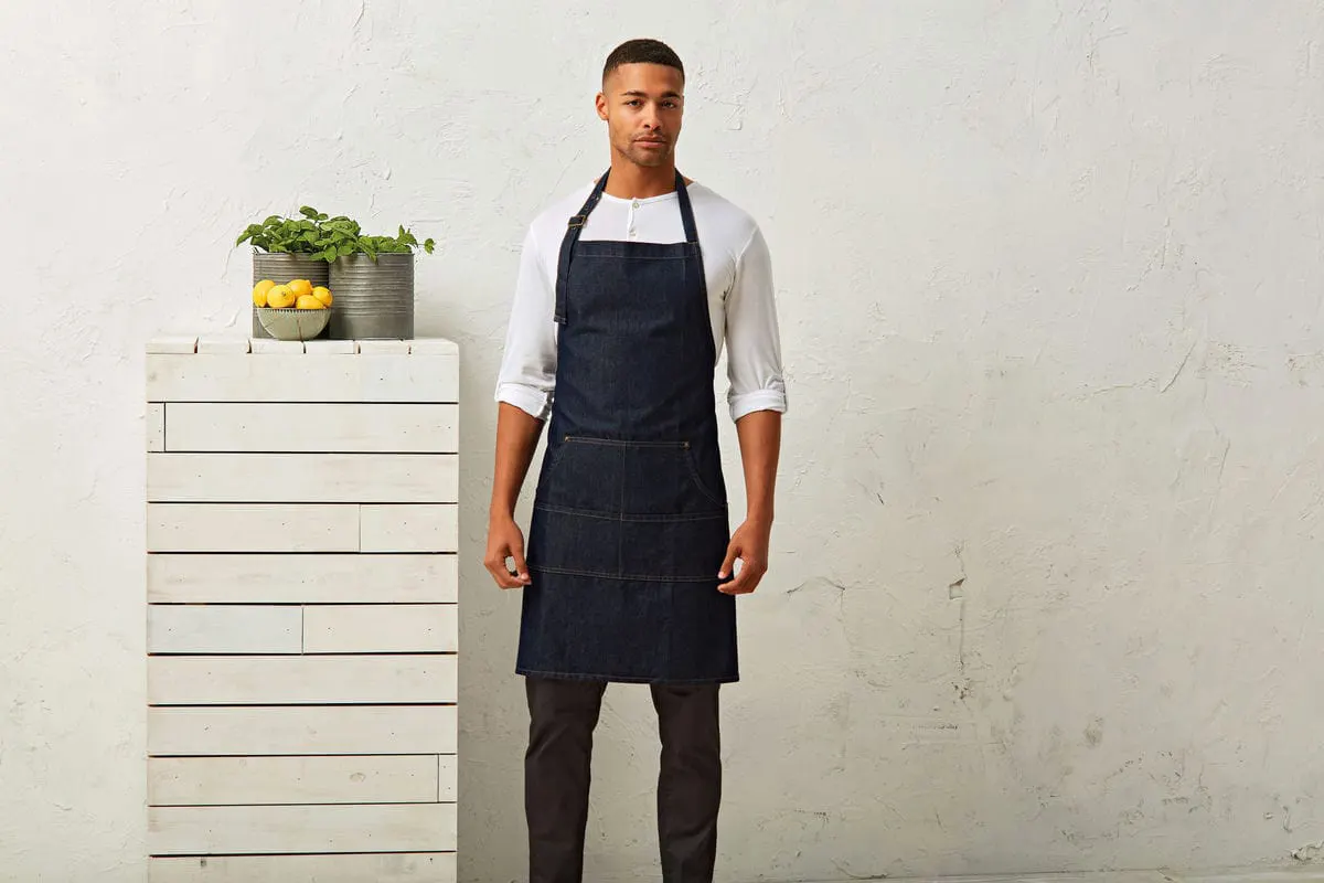 Premier Jeans Stitch Bib Apron