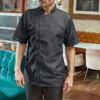 Premier Mens Chefs Zip Close Short Sleeve Jacket