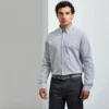 Premier Mens Cotton Rich Oxford Stripes Shirt