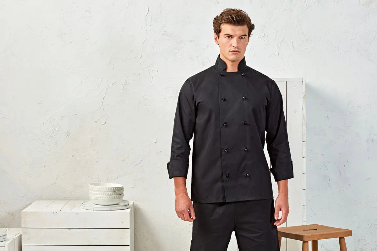 Premier Mens Cuisine Long Sleeve Chefs Jacket