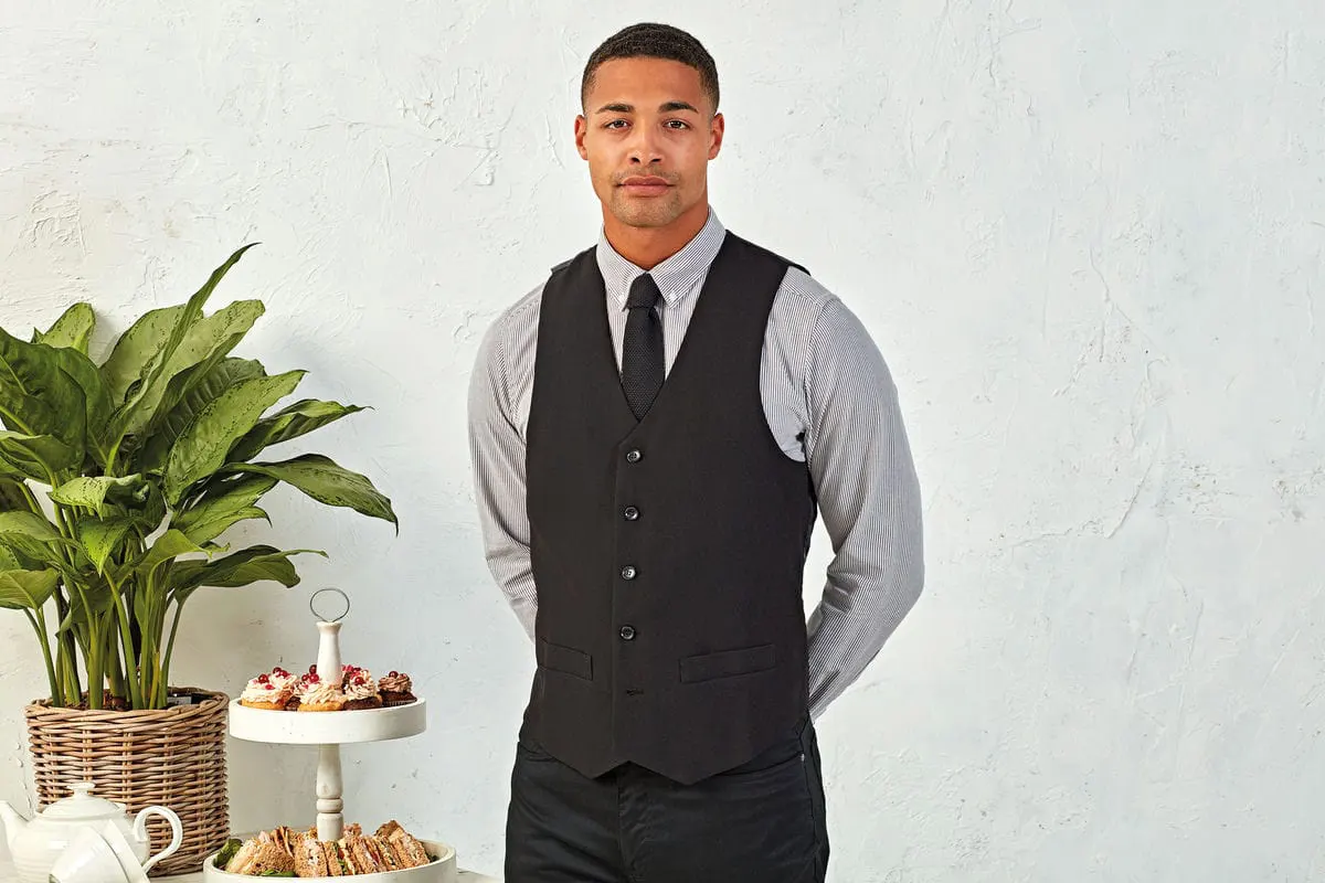 Premier Mens Lined Polyester Waistcoat