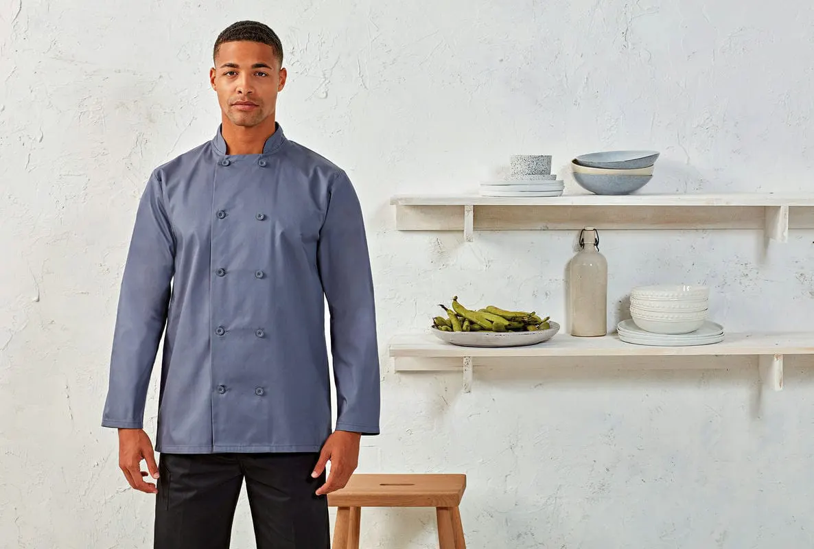 Premier Mens Long Sleeve Chefs Jacket