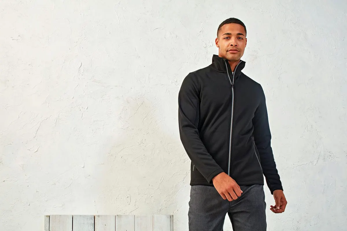 Premier Mens Spun Dyed Sustainable Zip Through Sweatshirt