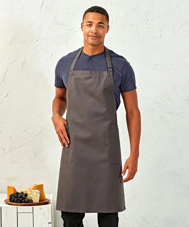 Premier Recycled Polyester And Cotton Bib Apron