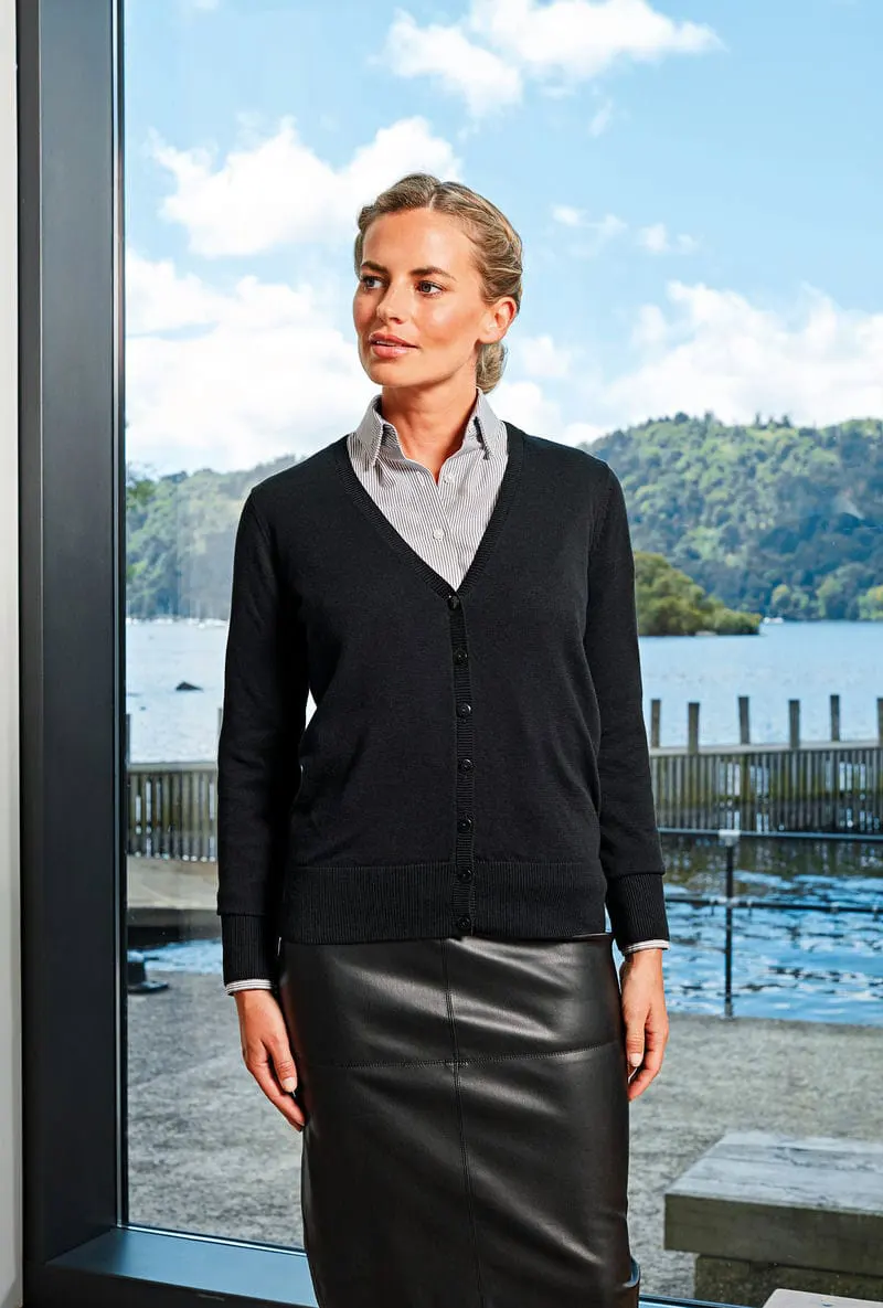 Premier Womens Button Through Knitted Cardigan