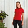 Premier Womens Contrast Coolchecker Polo