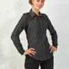 Premier Womens Jeans Stitch Denim Shirt
