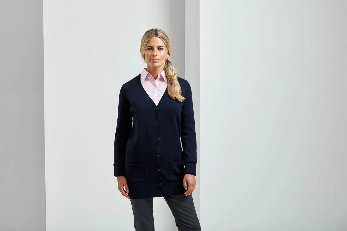 Premier Womens Longline Knitted Cardigan