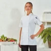 Premier Womens Short Sleeve Chefs Jacket