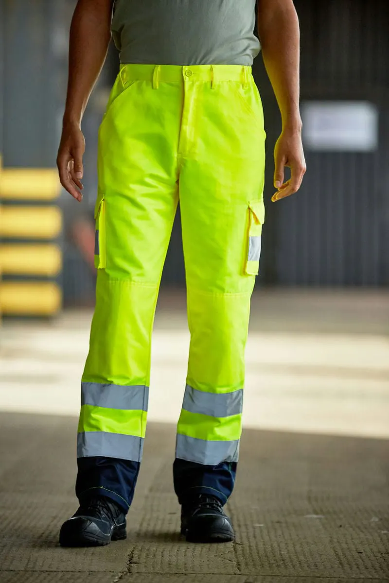 Prortx High Visibility Mens Cargo Trousers