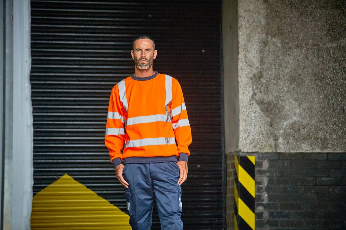 Prortx High Visibility Mens High Visibility Sweatshirt