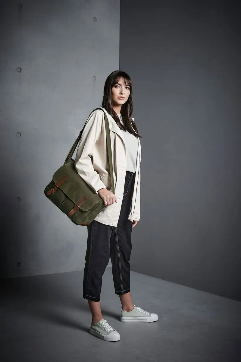 Quadra Heritage Waxed Canvas Messenger