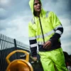 Regatta High Visibility Mens Pro Hi Vis Full Zip Hoodie