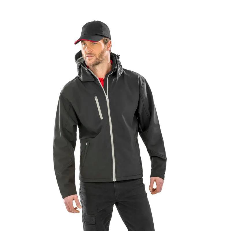 Result Core Mens Core Tx Performance Hooded Softshell Jacket