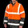 Result Core Mens Motorway Two Tone Safety Coat