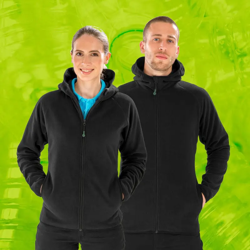 Result Genuine Recycled Mens Recycled Hooded Microfleece Jacket
