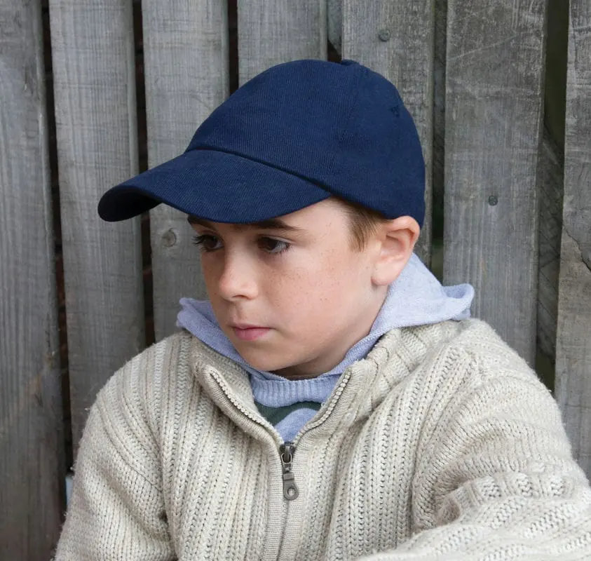 Result Headwear Junior Low Profile Heavy Brushed Cotton Cap