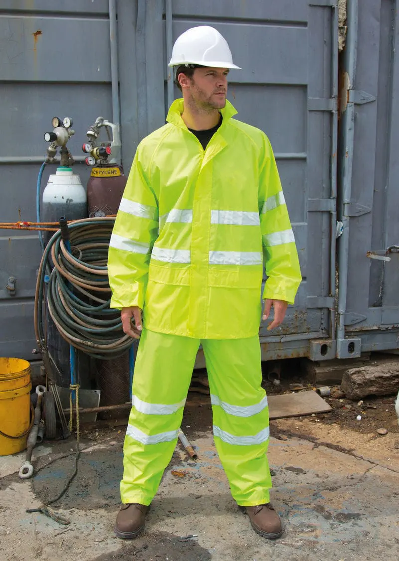 Result Safeguard High Viz Waterproof Suit