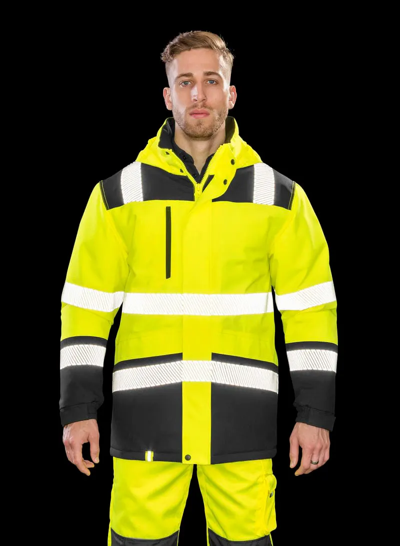 Result Safeguard Mens Printable Softshell Safety Coat