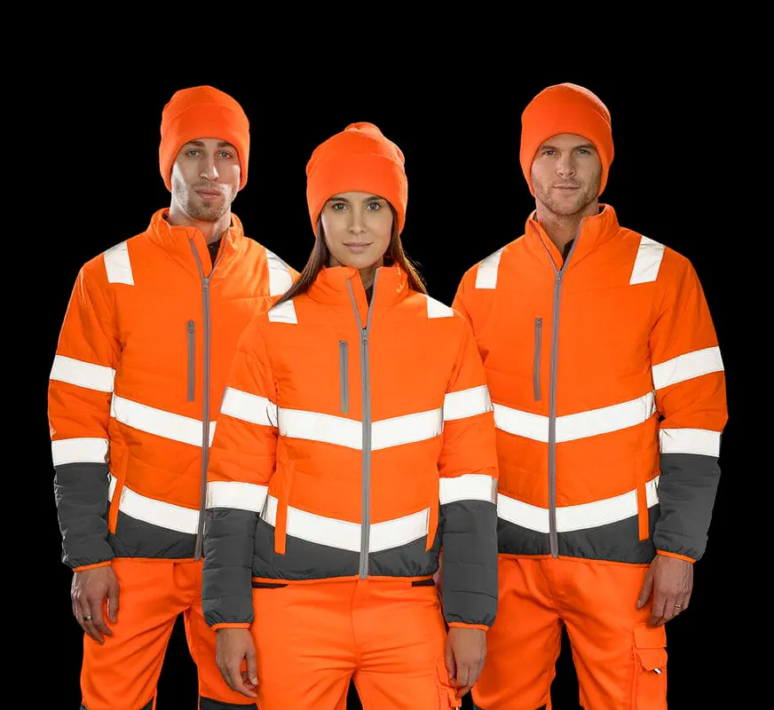 Result Safeguard Mens Soft Padded Safety Jacket