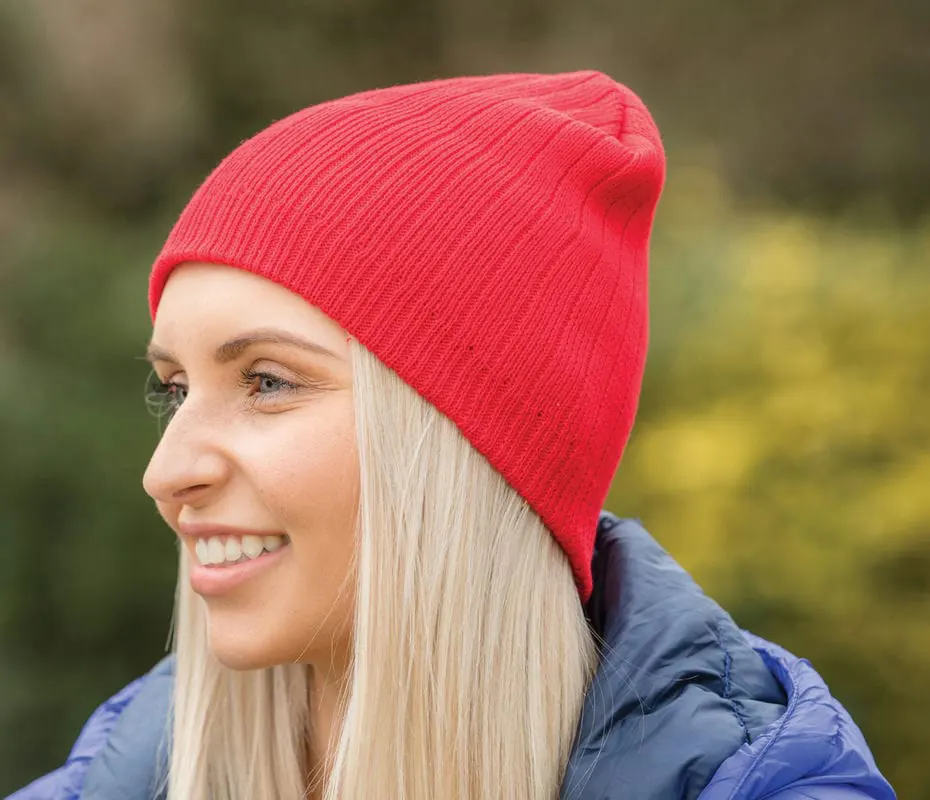 Result Winter Essentials Cotton Knitted Beanie Hat