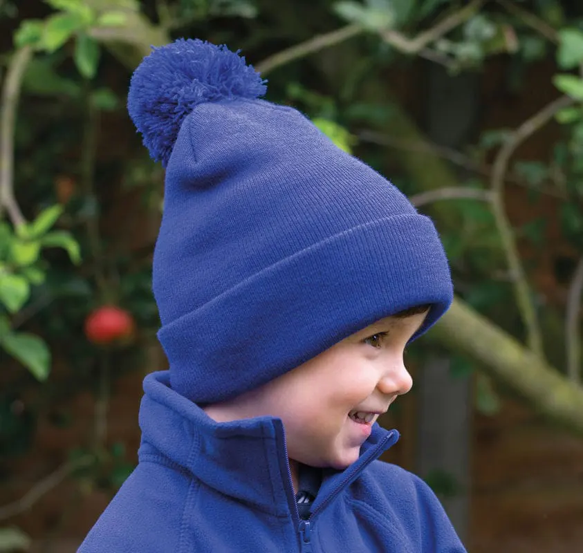 Result Winter Essentials Junior Pom Pom Beanie