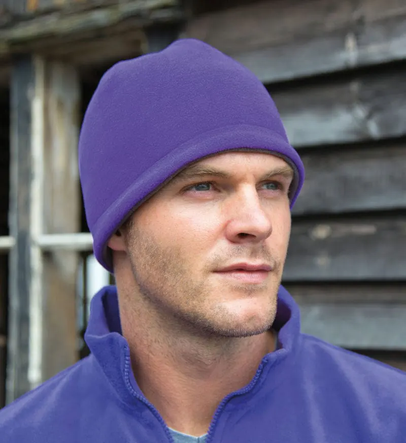 Result Winter Essentials Reversible Fleece Skull Hat