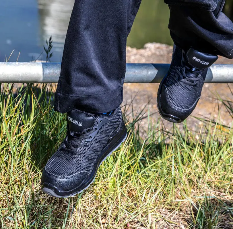 Result Workguard Mens All Black Safety Trainer