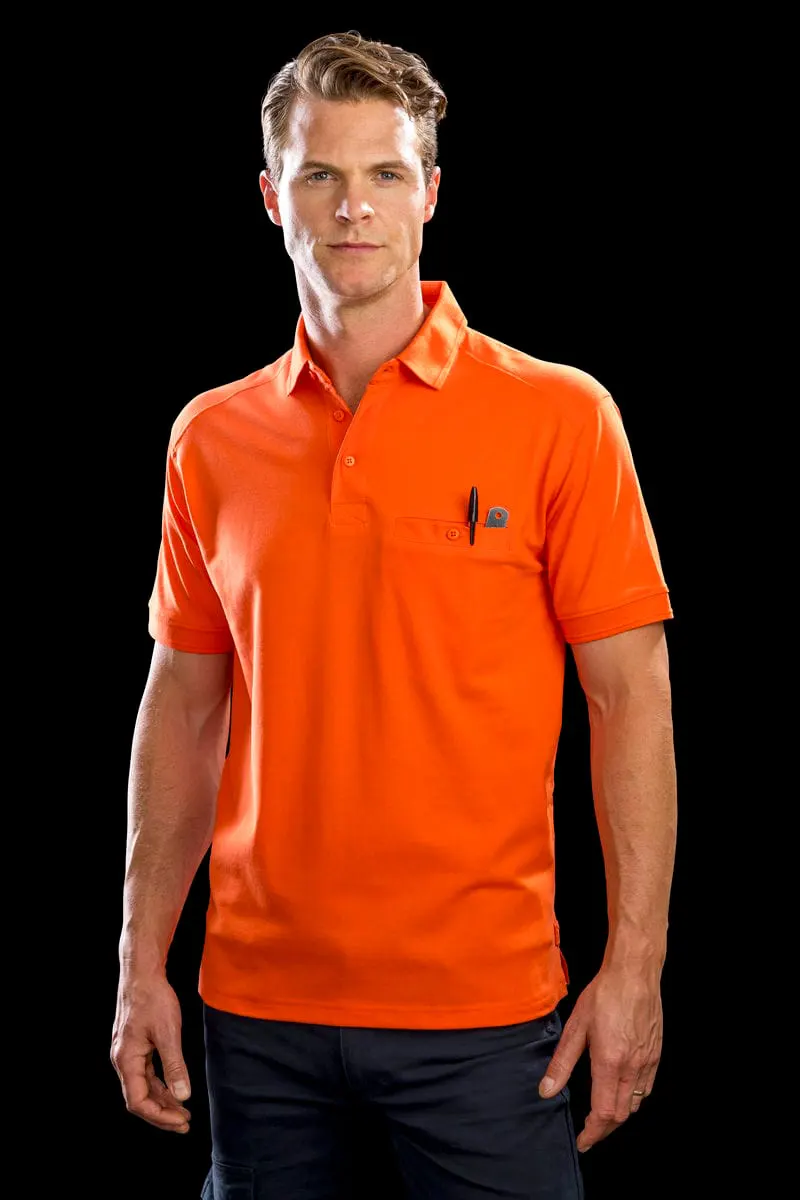Result Workguard Mens Work Guard Apex Pocket Polo Shirt