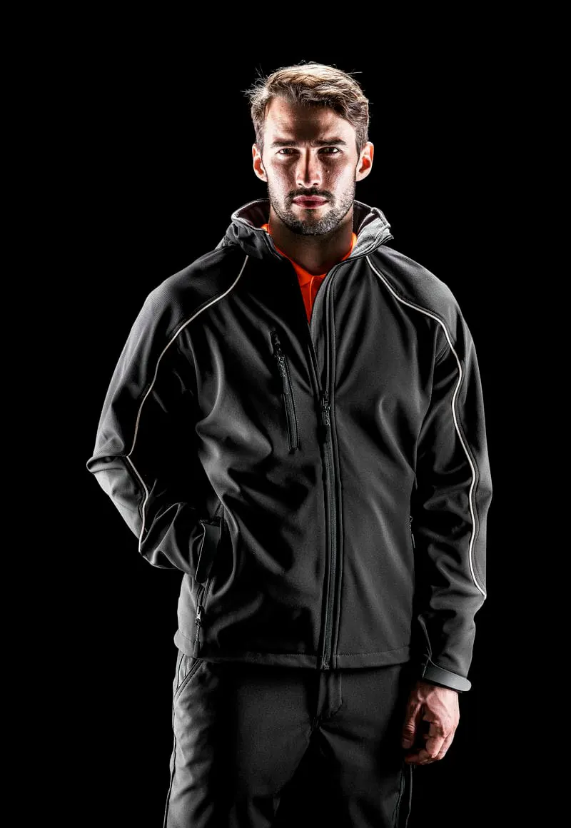 Result Workguard Unisex Hooded Softshell Jacket