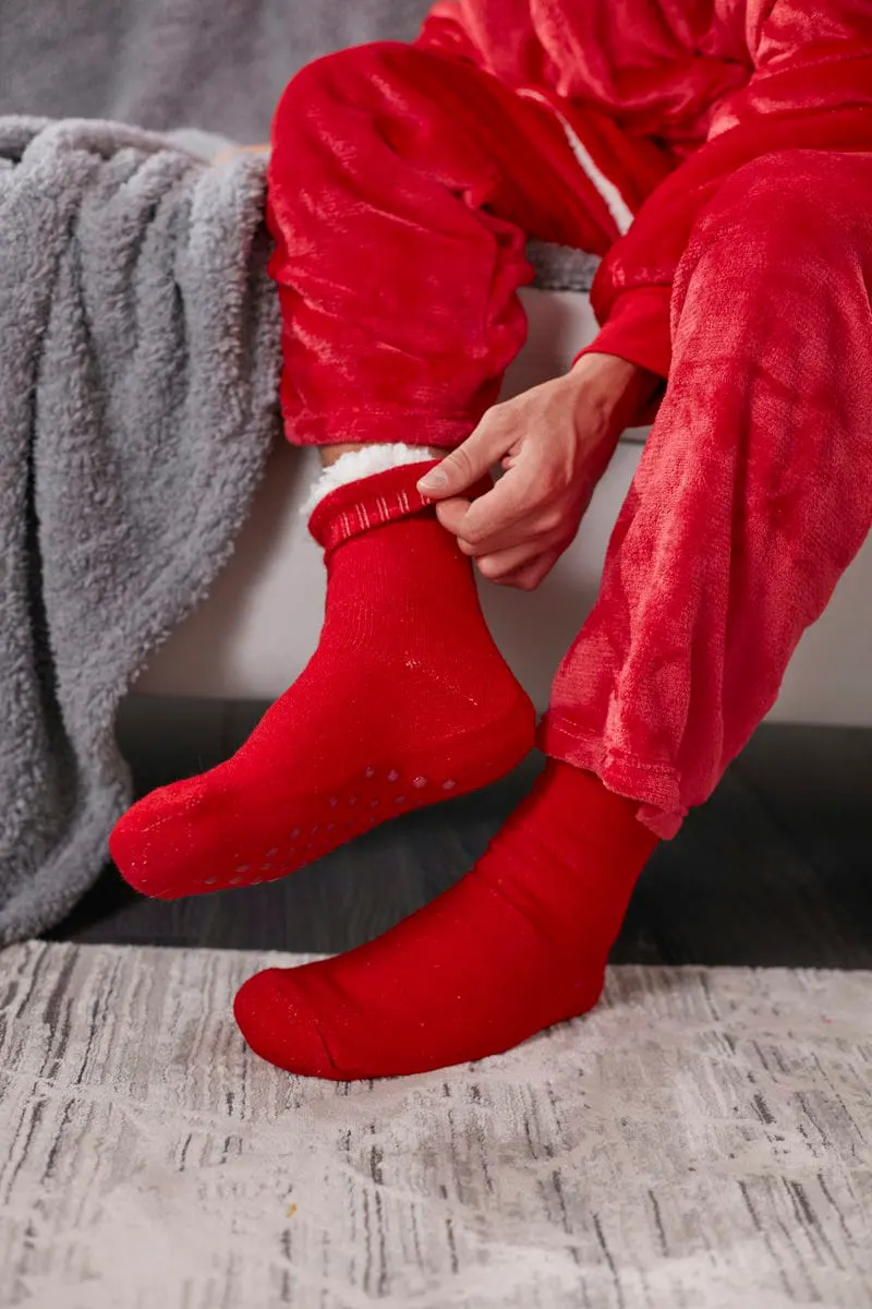 Ribbon The Ribbon Luxury Eskimo Style Fleece Socks
