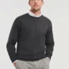 Russell Collection Mens Crew Neck Knitted Pullover
