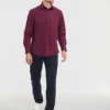 Russell Collection Mens Long Sleeve Easycare Fitted Shirt