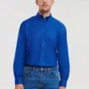 Russell Collection Mens Long Sleeve Easycare Oxford Shirt