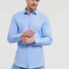 Russell Collection Mens Long Sleeve Ultimate Stretch Shirt
